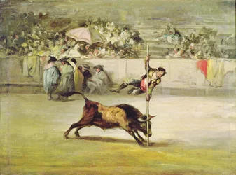 Die Geschicklichkeit und Kühnheit von Juanito Apinani in der Arena von Madrid